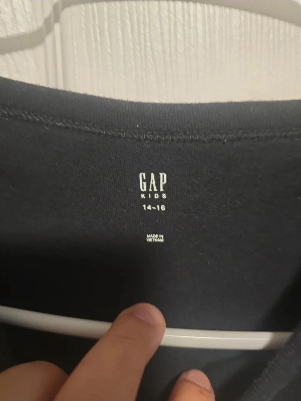 GAP Athletic Kids' T‑Shirt in Black with White Logo